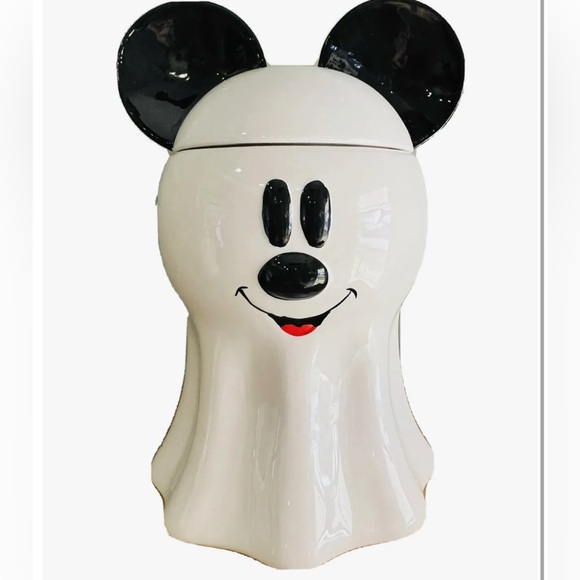 Disney Halloween Mickey Mouse Ghost Cookie Jar RARE 🎃👻 - Picture 1 of 3